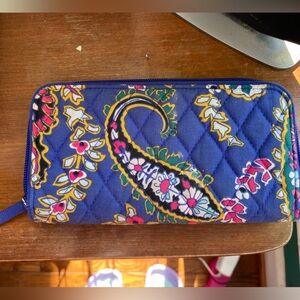 Vera Bradley Blue Paisley Wallet